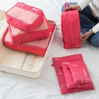 Packavio Reisorganizer Set 7-delig | Koffer-tassen voor kleding & schoenen | Ruimtebesparend & Waterafstotend