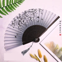 Traditionele Japanse Stijl Bloemen Handventilator