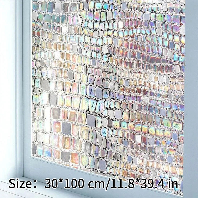 Skanto | 3D Glas-in-loodfolie - Decoratieve vinylstickers voor glazen ramen met statische hechting - Venster Glas-in-lood decor