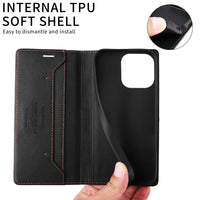 RFID Flip Kunstleer Samsung S25/S24/S23 Magnetische Portemonnee Hoes