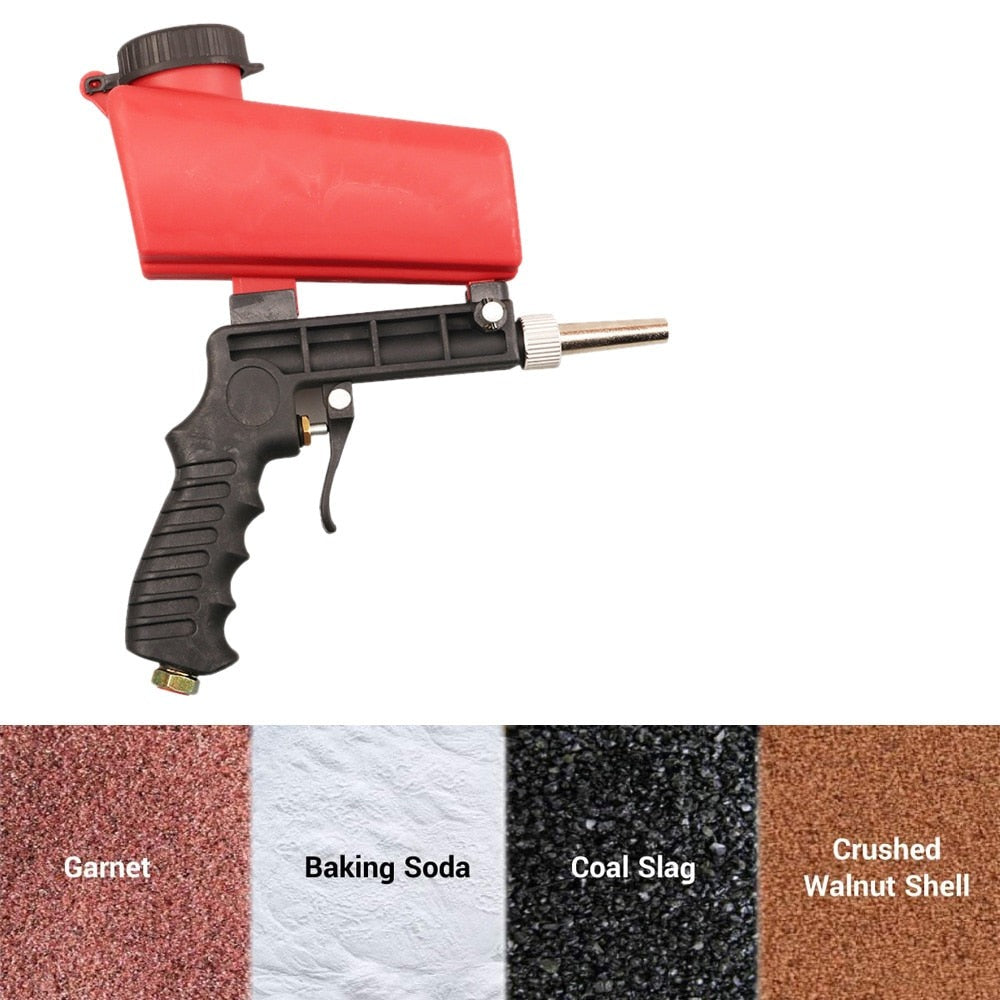Draagbare zandstraalapparaat