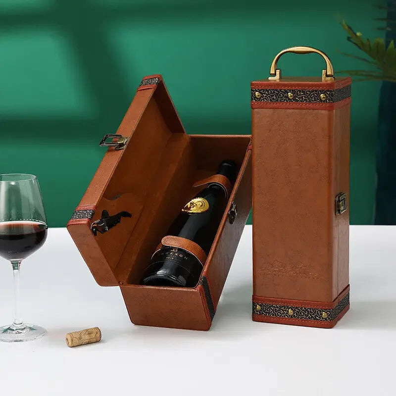 Luxe Wijnkoffer - Stijlvolle Opslag voor Wijn en Accessoires