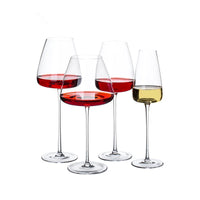 Sets van 2, 4 & 6 Handgemaakte Kristallen Wijn- & Champagneglazen - 4 Maten
