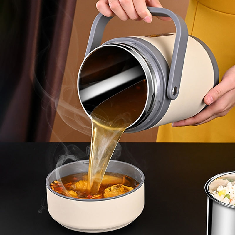 USB Verwarmde Lunchbox | 304 Roestvrij Staal, Draagbare Voedselverwarmer