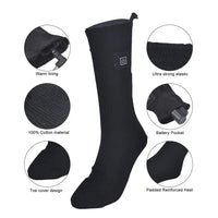 Elektrische Verwarmde Sokken | USB Verwarmde Sokken voor Vrouwen & Mannen | 3 Warmte-niveaus | Ideaal voor Skiën, Fietsen & Buitenactiviteiten | ThermaStep