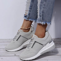 LuxeStride Elegance Sneakers | Comfortabele dames sneakers met ingebouwde hak voor wandelingen in de buitenlucht, beschikbaar in plus maten 35-43