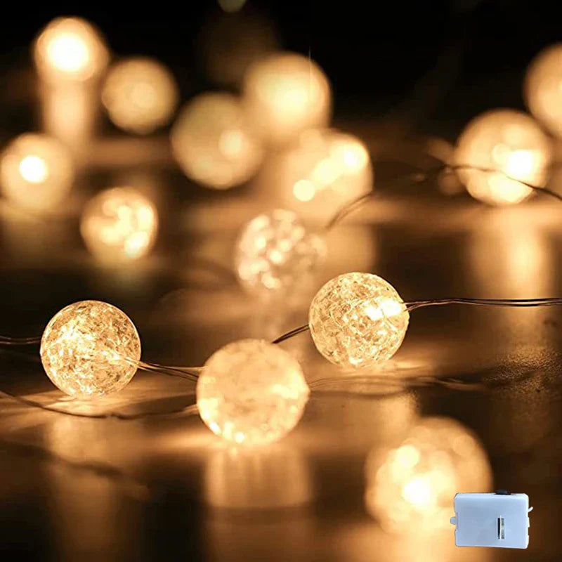 LumiaGlow LED Lichtketting | Warmwit | 3 Modi | Batterijgevoed