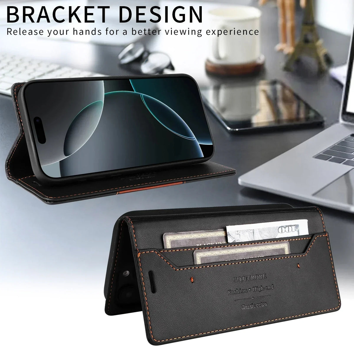 RFID Flip Kunstleer Samsung S25/S24/S23 Magnetische Portemonnee Hoes