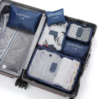 ReiseLina Kofferorganizer Set | 6-delig | Waterdicht & Ruimtebesparend | Van Oxford-Stof
