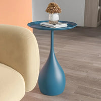 Ariessa - Mobiele Ronde Bijzettafel met Licht Luxe Mini Design voor Bank of Bed