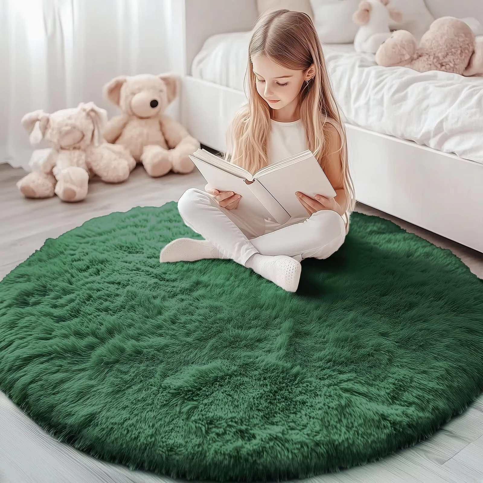 Runder Shag-Tapijt 150 cm