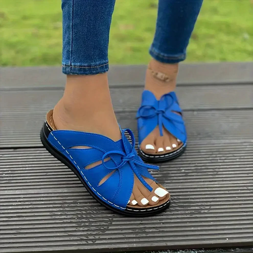 Uniq comfortabele sandalen met voetboog |  Zeg maar dag tegen voetpijn met deze ondersteunende sport sleehakken met een boogknoopontwerp, die verlichting bieden bij eeltknobbels en fasciitis plantaris met ademend comfort.