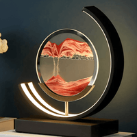 Zandlamp met Bewegend Zand en Dimbare LED Verlichting voor een Ontspannende Sfeer