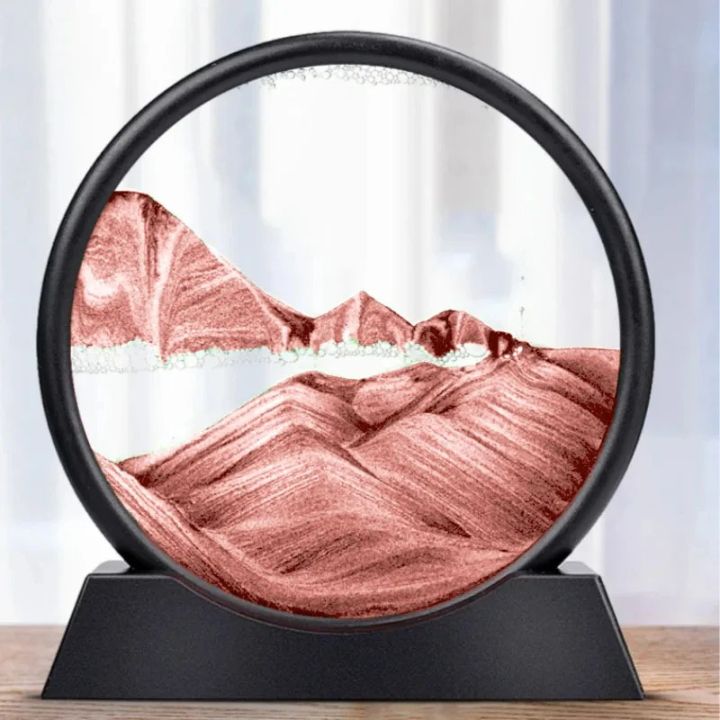 Zandloper | 3D Zandkunst Diepzee | Rustgevend Vloeieffect | AquaScape