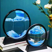 Zandloper | 3D Zandkunst Diepzee | Rustgevend Vloeieffect | AquaScape