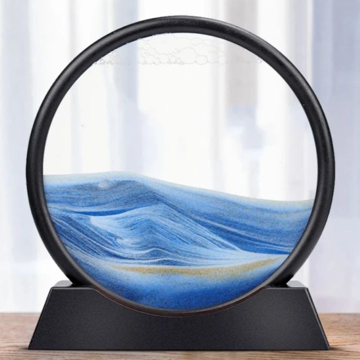 Zandloper | 3D Zandkunst Diepzee | Rustgevend Vloeieffect | AquaScape