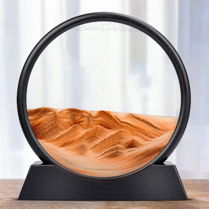 Zandloper | 3D Zandkunst Diepzee | Rustgevend Vloeieffect | AquaScape