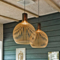 Natura Orb Hanglamp – Organisch Houten Ontwerp voor Gezellige Interieurs