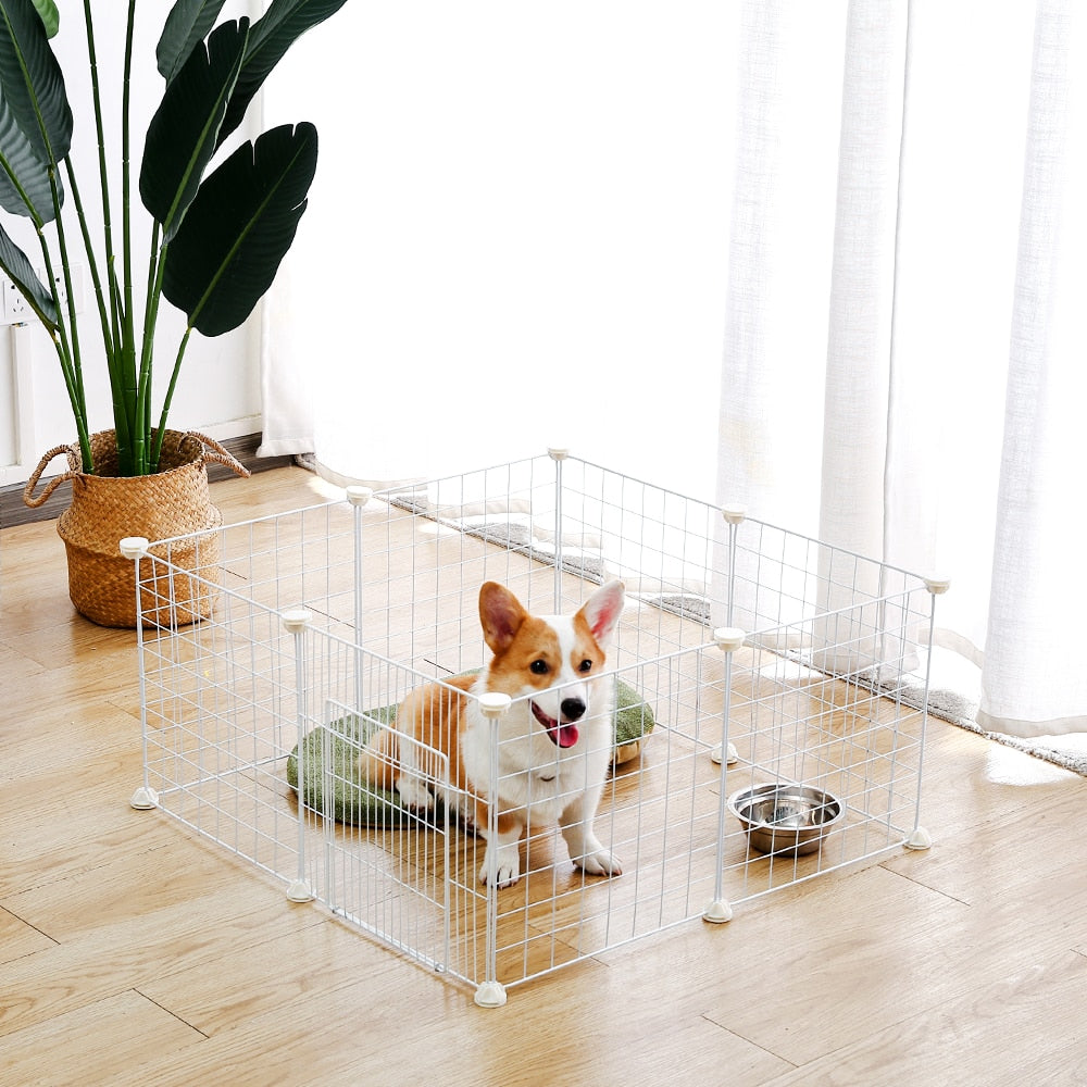 Gemakkelijk opvouwbare hondenkooi | Ruimtebesparend en zonder gereedschap te monteren Handige en betrouwbare binnenoplossing voor honden en puppy's.