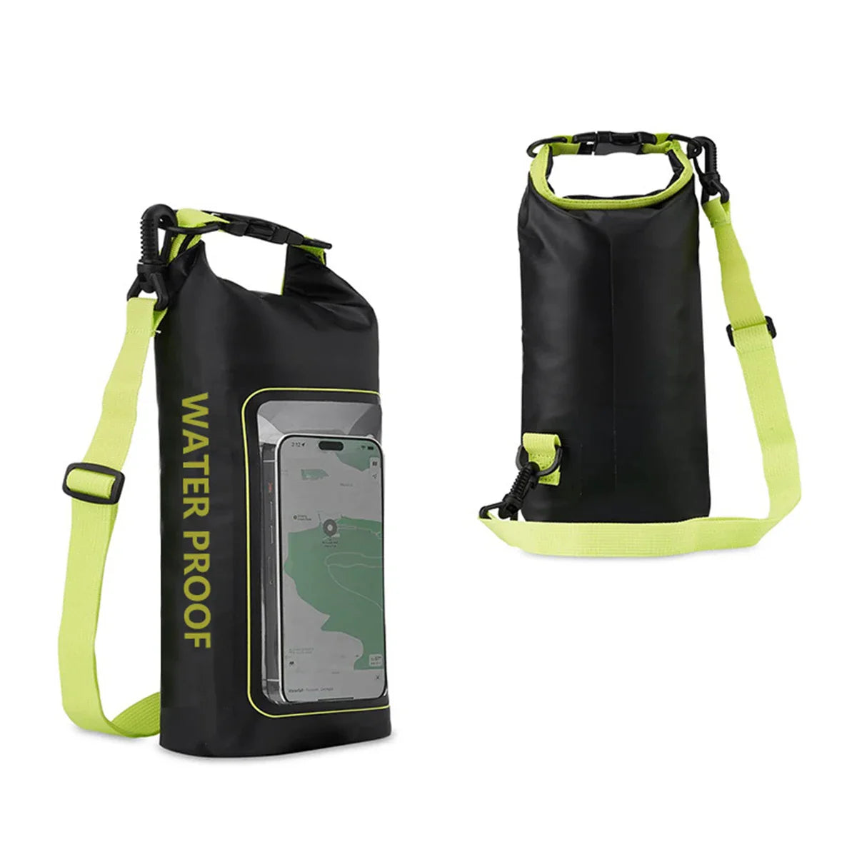 AquaVault Waterdichte Dry Bag 2L | Met Touchscreen-venster | Outdoor Tas voor Kajak, Trekking & Watersport