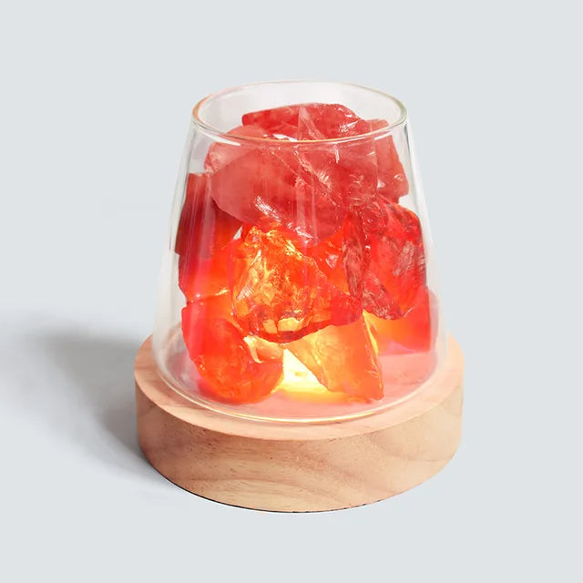 Himalaya Zoutlamp - Kristallen Nachtlicht & etherische olie diffuser