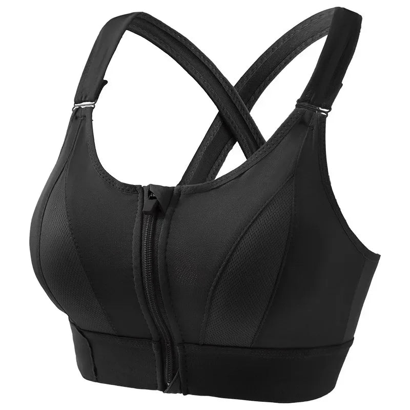 LuxeFit Criss-Cross Yoga Bh | Stijlvolle gewatteerde draadloze sportbh met schokabsorberende ondersteuning en naadloos ontwerp voor ultiem comfort en prestaties