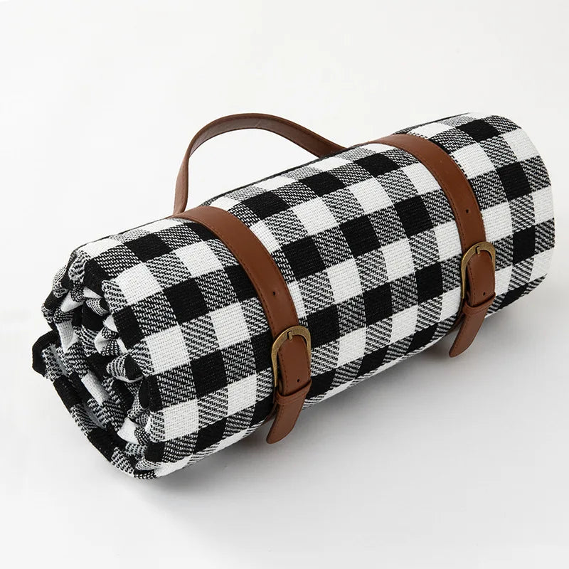 NovaPlaid | Waterdichte opvouwbare picknickdeken met draagriem | Brehn