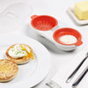 GourmetNest Luxe Eierscheider Set | Premium dubbele kop magnetron ei-koker voor perfect gestoomde eieren elke keer