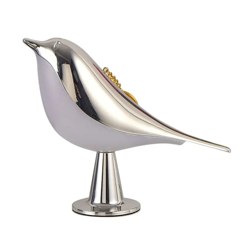 LuxeGlow Elegante Bureau Vogel Lamp | Oplaadbare nachtlamp met dimmer voor 3 kleurtemperaturen en touchsensor voor een serene slaapkamer sfeer