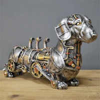 ArtisanForge Steampunk Dierensculptuur | Indrukwekkend mechanisch dierenornament dat industriële chic decoratie verrijkt met unieke artistieke elegantie