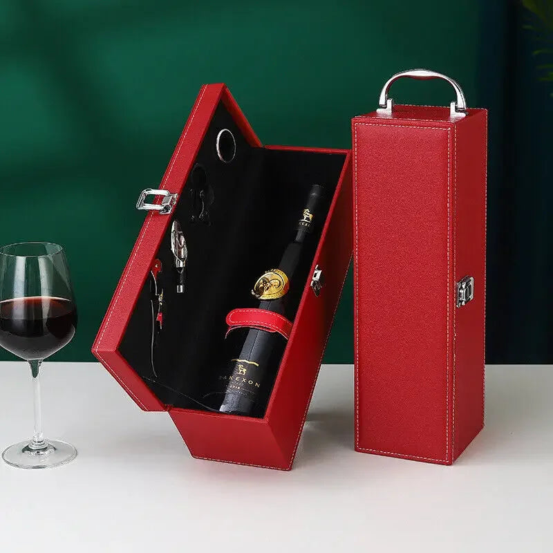 Luxe Wijnkoffer - Stijlvolle Opslag voor Wijn en Accessoires