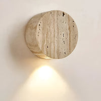 Japanse Wabi Sabi Natuurlijke Travertijn Steen Wandlamp