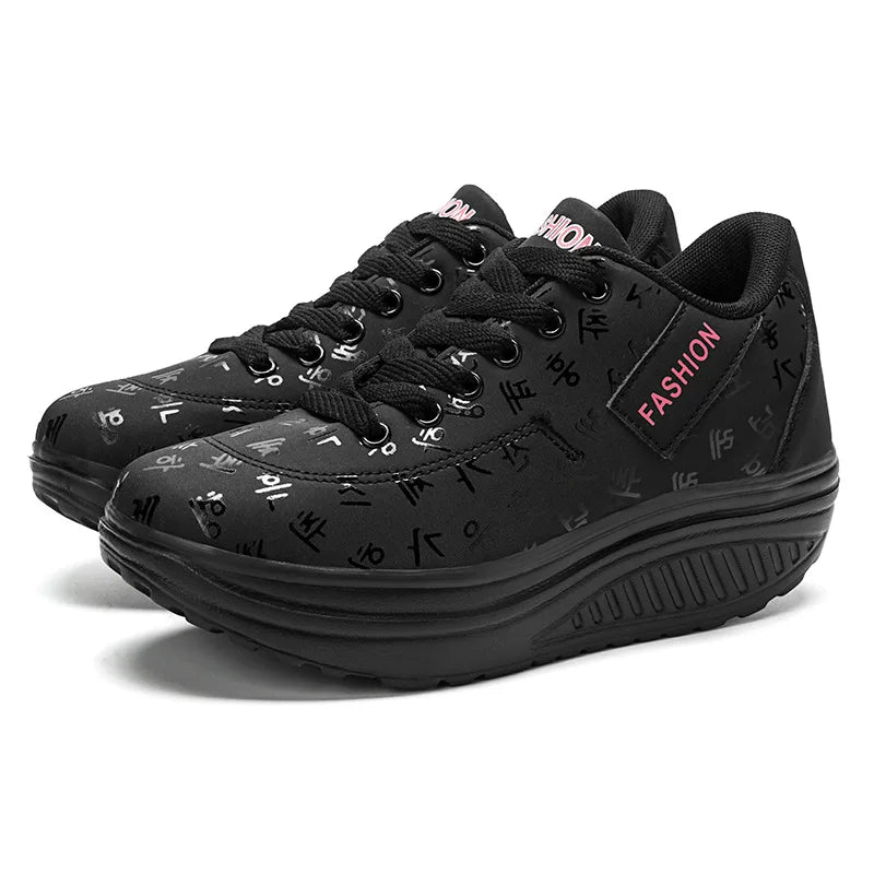 VeluxeStride Herfst Luxe Hardloopschoenen | Elegante leren veterschoenen met comfortabele plateauzool voor moeiteloze stijl en ondersteuning tijdens je runs