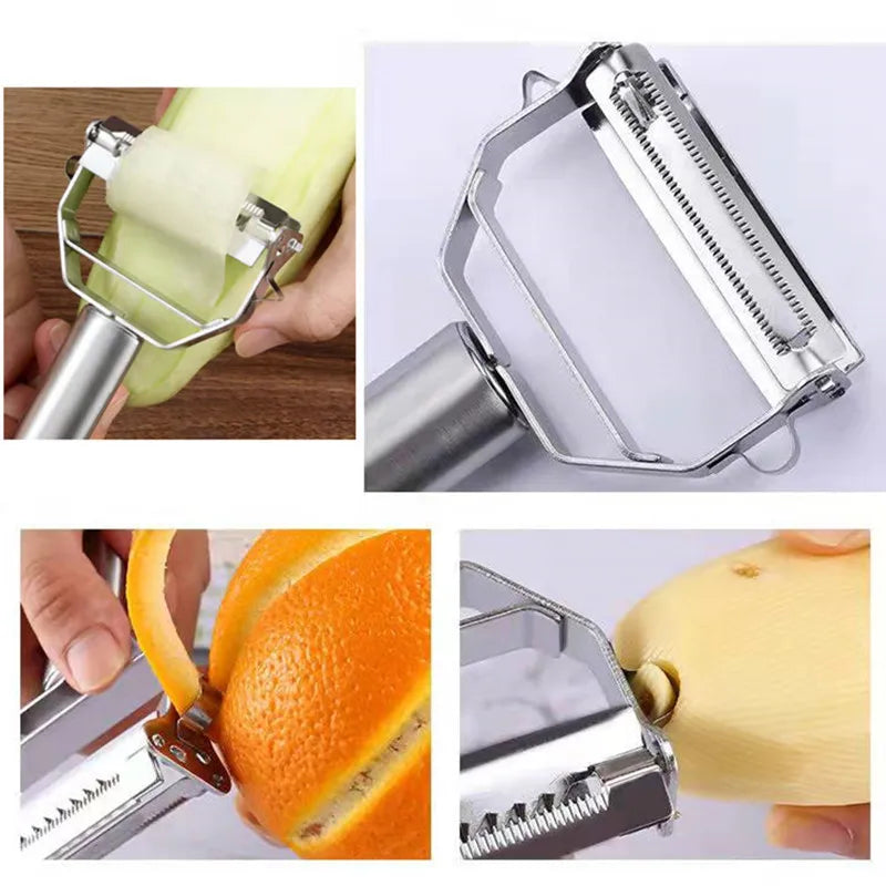 Fruit- en groenteschiller van roestvrij staal