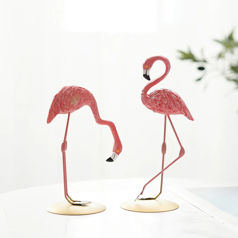 Flamingo-figuur van hars moderne decoratie