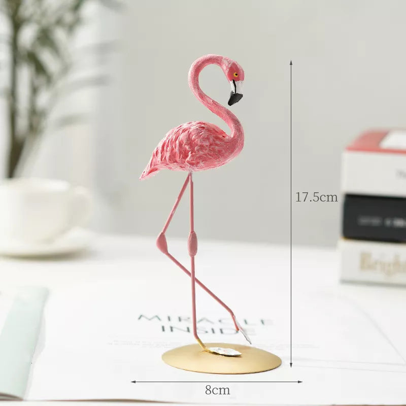 Flamingo-figuur van hars moderne decoratie