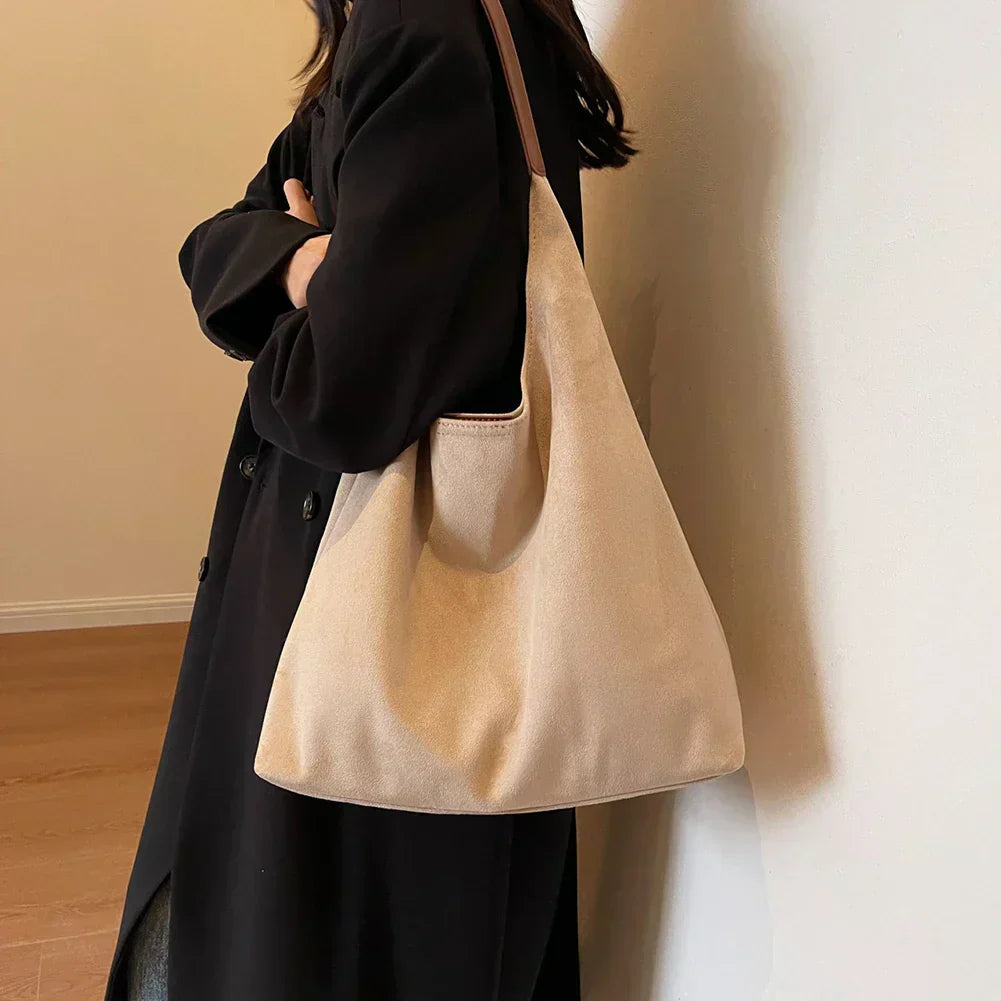 Tote Tas in Natuurlijke Fluweel