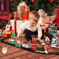 Elektrisch Treinset voor Kinderen – Met Rookeffect, Licht & Realistische Geluiden (Kerstcadeau)