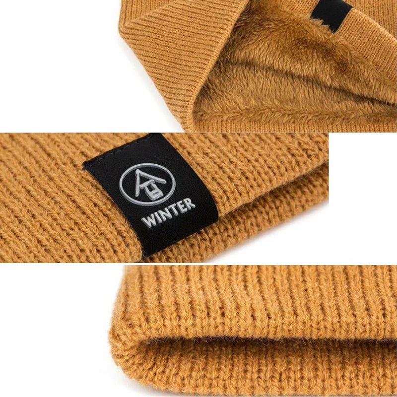 ThermoKnit Pro | Warme gebreide sjaal met fleecevoering | Winddicht & Ademend | Verstelbare multifunctionele nekbescherming voor dames & heren