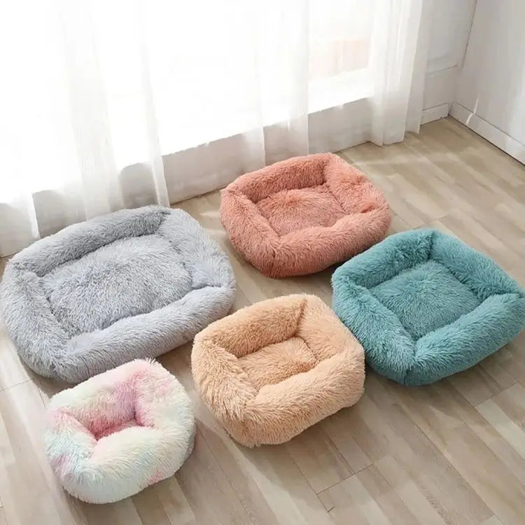 FurHaven Deluxe Dog Lounger | Lang pluche, wasbaar bed voor honden en katten