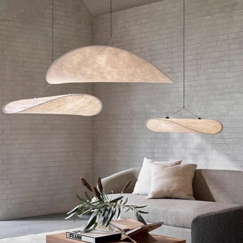Japandi design hanglamp in de vorm van een verlengd paneel – moderne elegantie