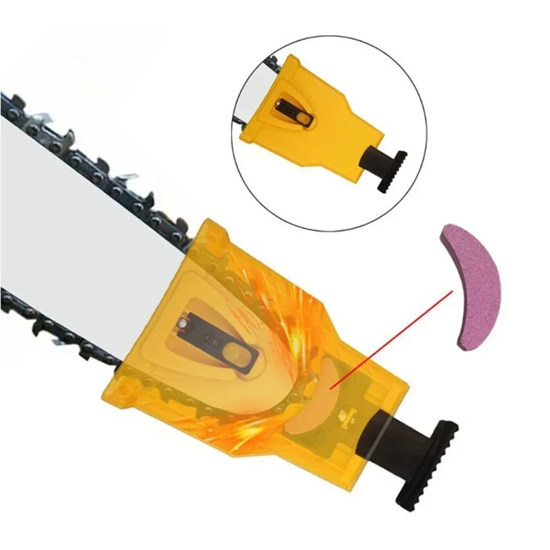 LuxeEdge Draagbare Kettingzaagslijper | Snelle en efficiënte slijptool voor kettingen van 14-20 inch, ideaal voor een nauwkeurige en professionele snede.