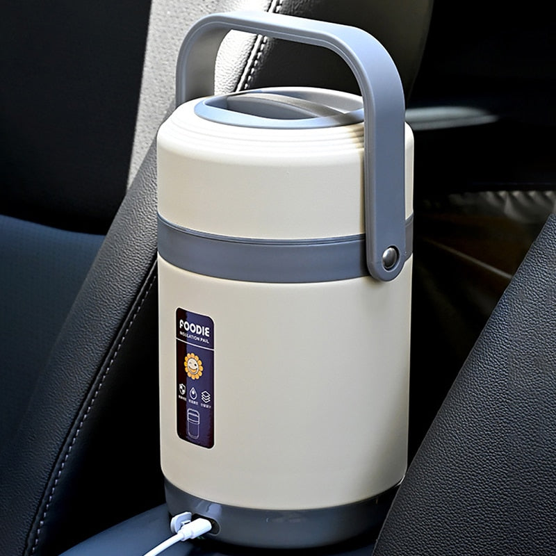 USB Verwarmde Lunchbox | 304 Roestvrij Staal, Draagbare Voedselverwarmer