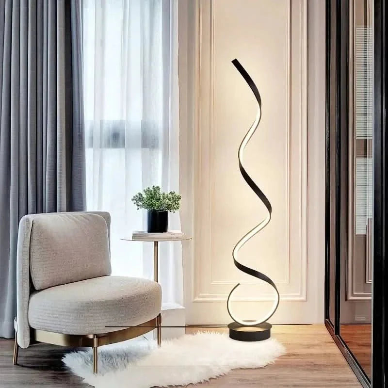 Istanbul LED Spiraal Vloerlamp Energiebesparende Verlichting, Elegante Ontwerp