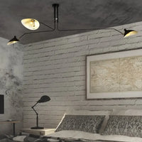 Zwarte plafondlamp met draaibare armen – modern design