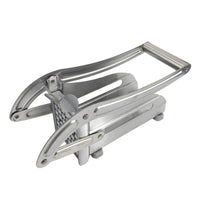 GourmetSlice Elite Potato Cutter | Versatile stainless steel slicer for perfect French fries, crispy potato chips, and efficient meat chopping in your kitchen.