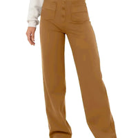 LuxeFit Chic Hoge Taille Casual Broek | Moeiteloos stijlvolle losse broek met elastische tailleband en functionele zakken voor ultiem comfort en veelzijdigheid in streetwear.