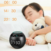 Kogel Luidspreker Wecker | Bluetooth 5.0 | LED Nachtlampje | 2200 mAh Accu