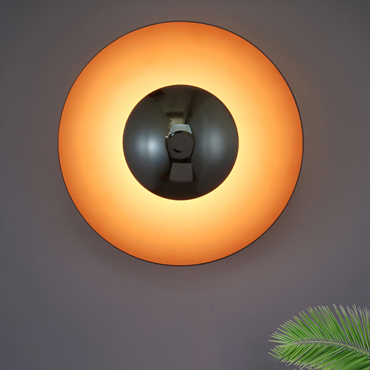 Kleurrijke Ronde Metalen Wandlamp