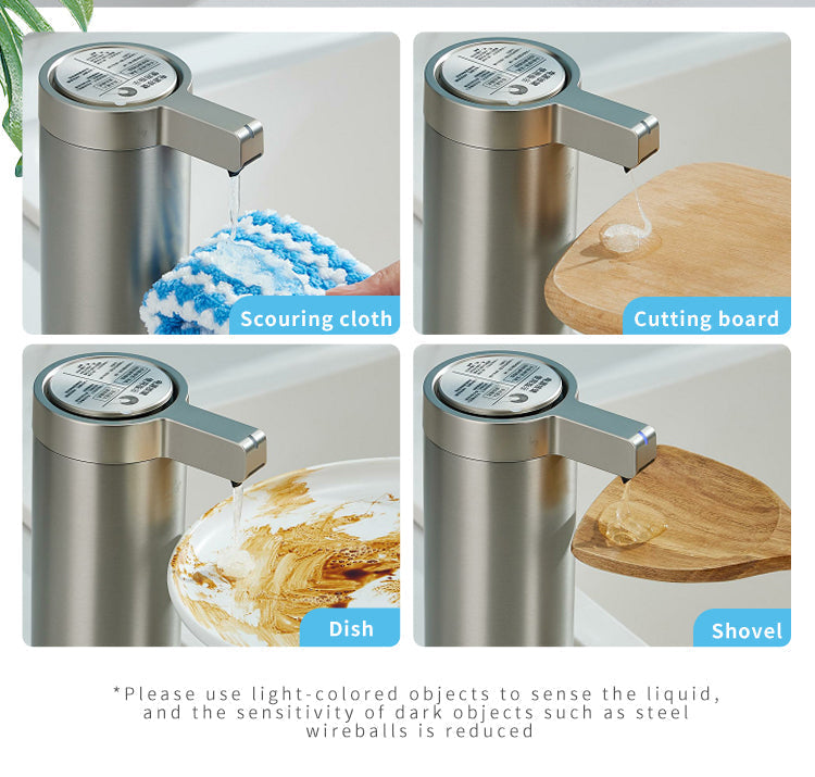 LuminaSteel Roestvrijstalen Contactloze Zeepdispenser In Moderne Badkamers